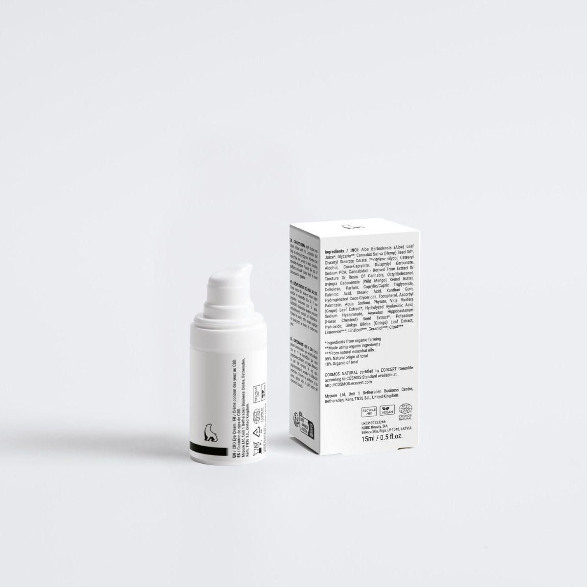 Crema calmante contorno de ojos con CBD