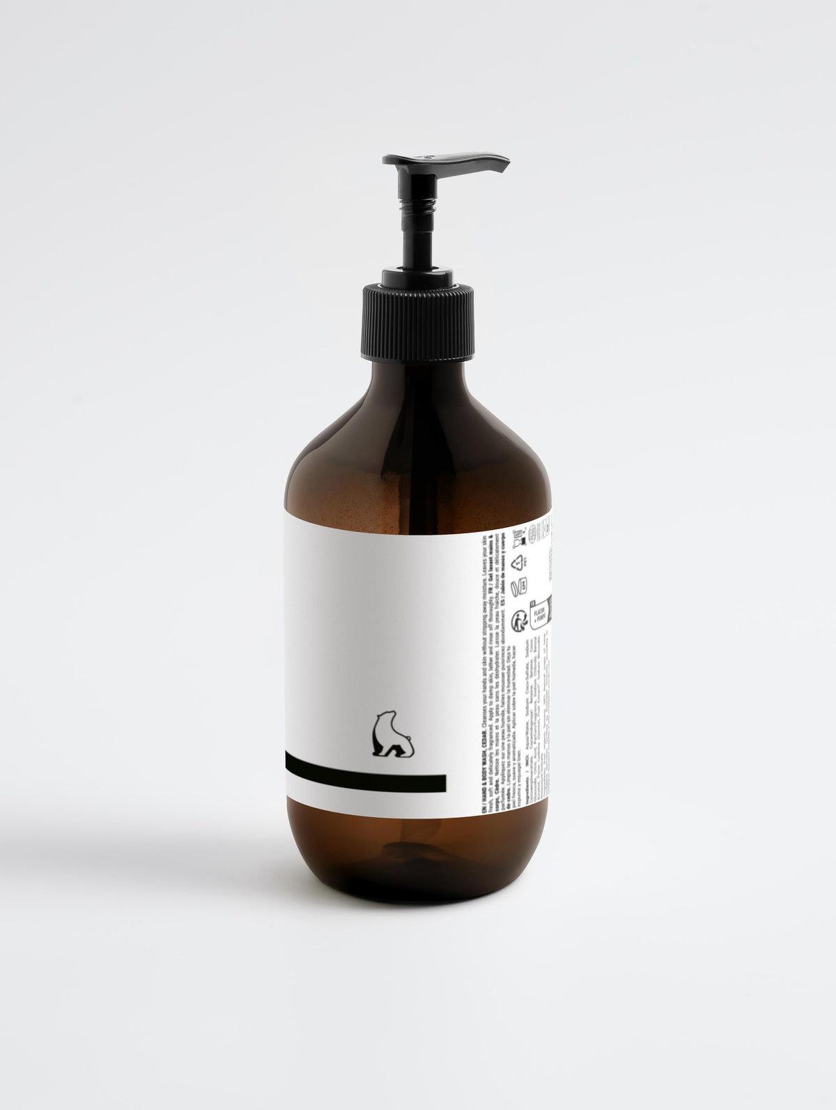 Gel de manos y cuerpo menta y cedro oscuro