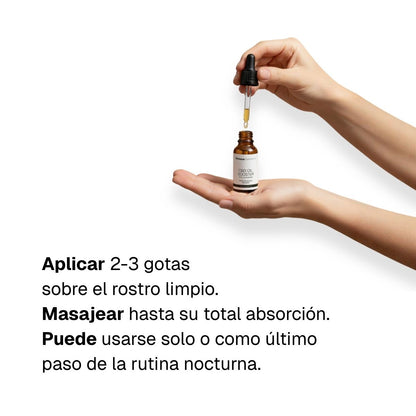 Aceite facial calmante con cannabidiol (CBD)