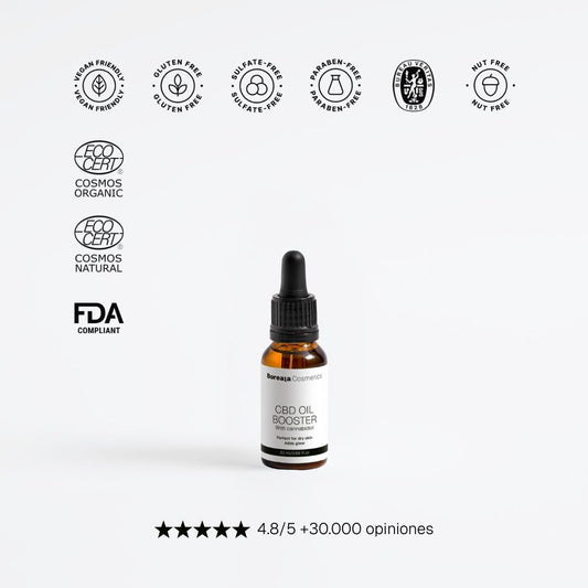 Aceite facial calmante con cannabidiol (CBD)