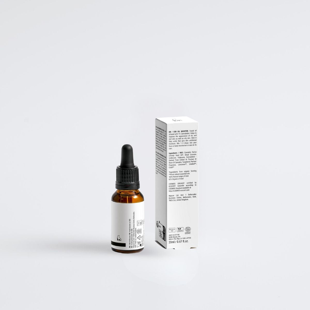 Aceite facial calmante con cannabidiol (CBD)