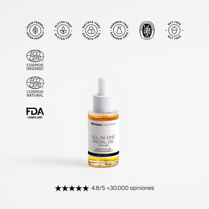 Aceite facial todo en uno