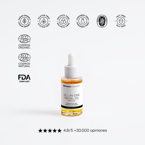Aceite facial todo en uno