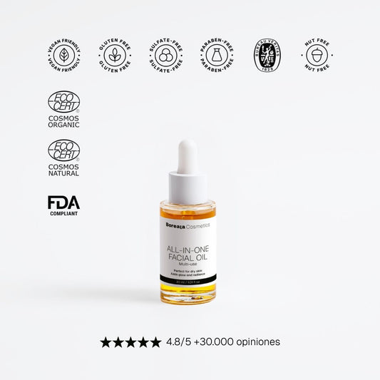 Aceite facial todo en uno