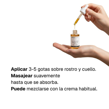 Aceite facial todo en uno