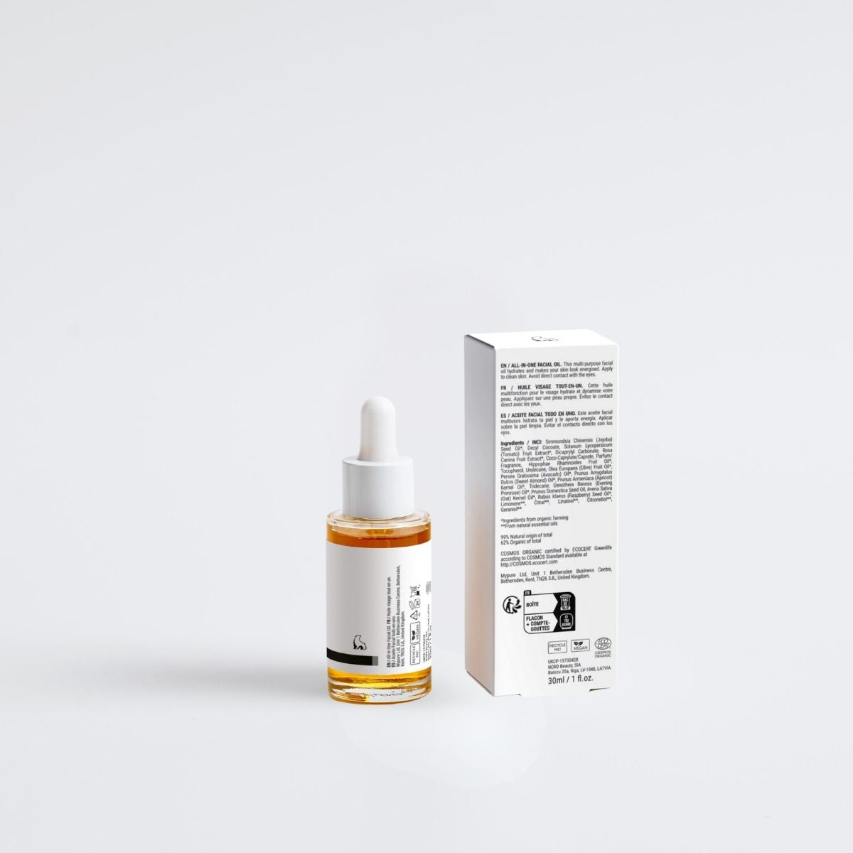 Aceite facial todo en uno