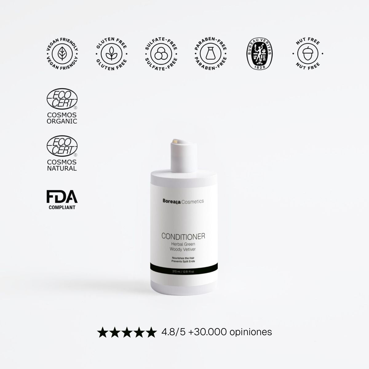 Acondicionador brillo vetiver verde ahumado