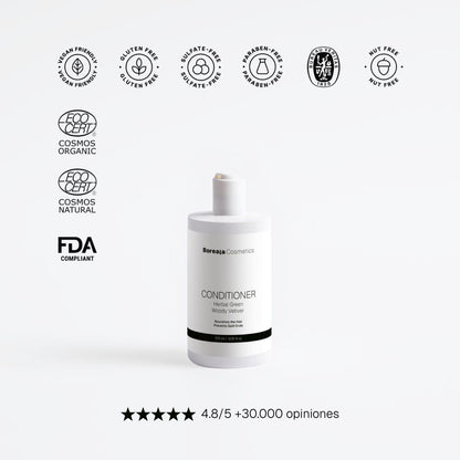 Acondicionador brillo vetiver verde ahumado