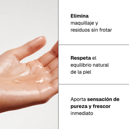 Agua micelar limpiadora