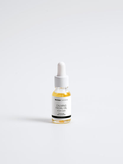 Aceite facial calmante con cannabidiol y aceite de semilla de cáñamo