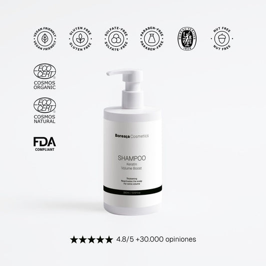 Champú volumen con keratina