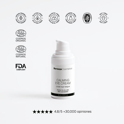 Crema calmante contorno de ojos con CBD