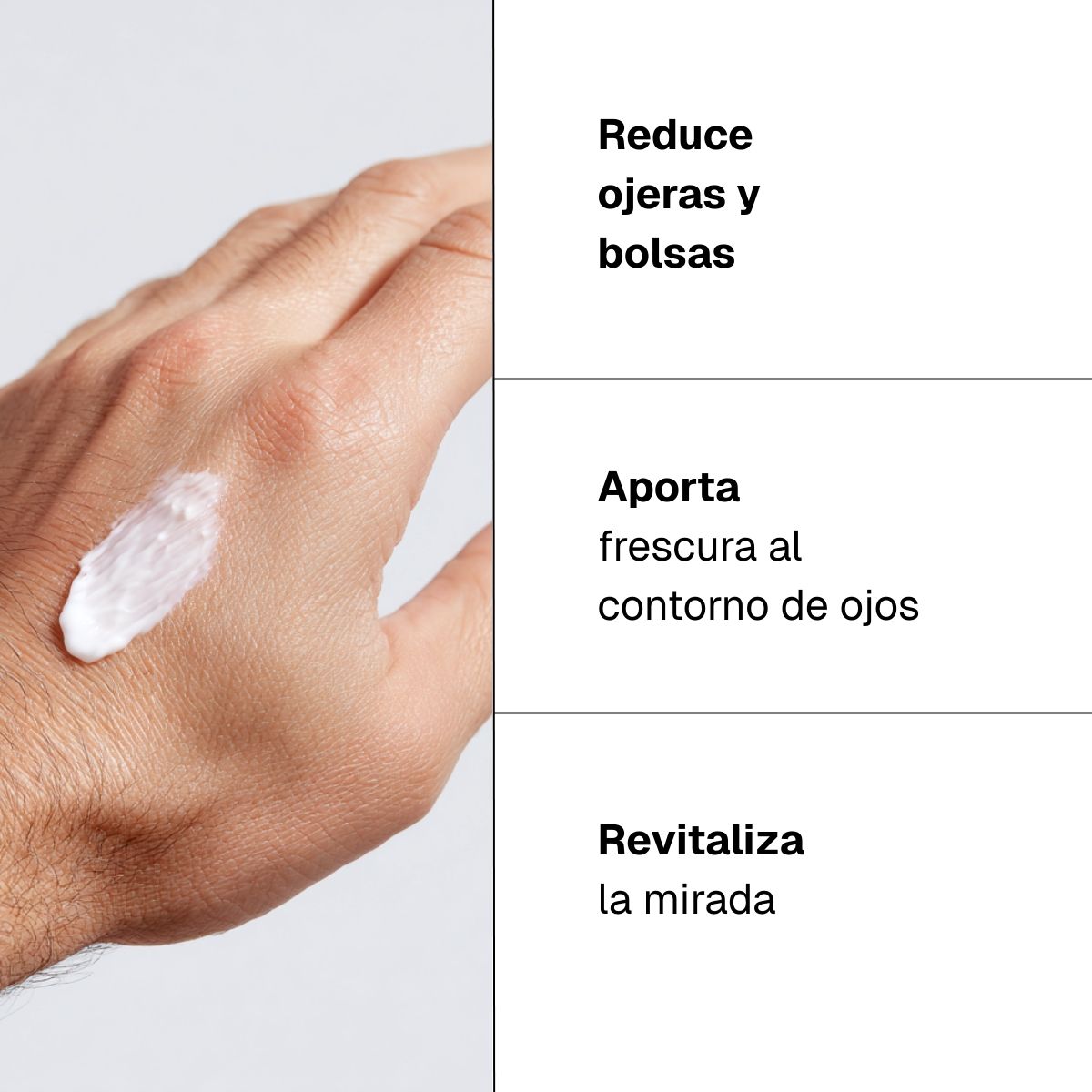 Crema contorno de ojos 3 en 1 para hombre