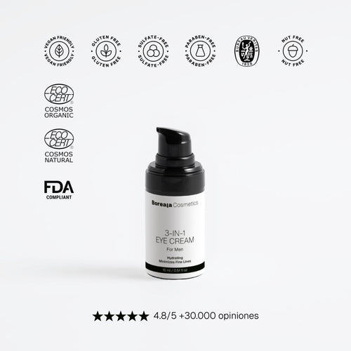 Crema contorno de ojos 3 en 1 para hombre