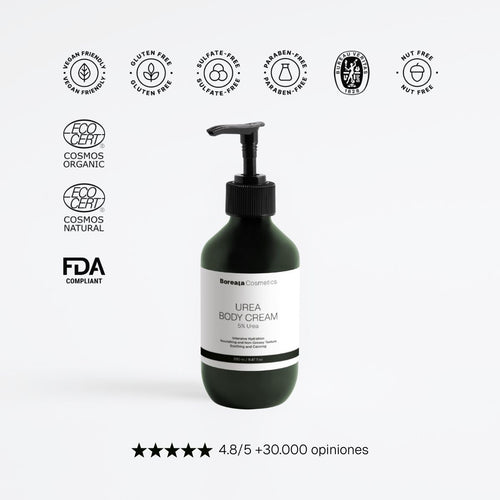 Crema corporal 5% urea y 2% pantenol