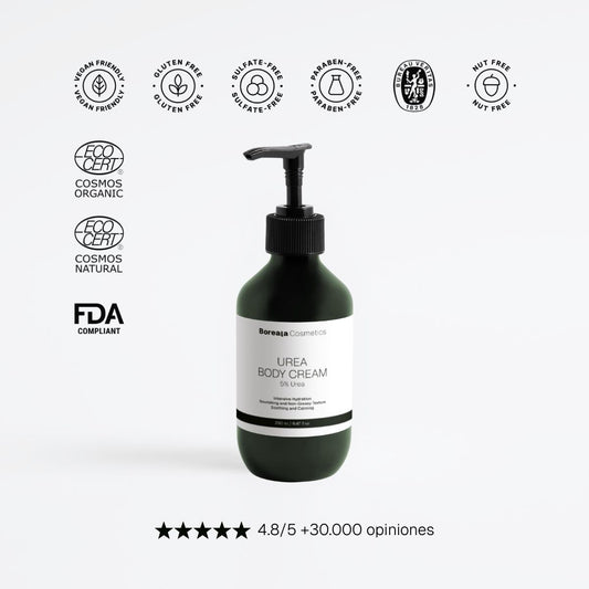 Crema corporal 5% urea y 2% pantenol