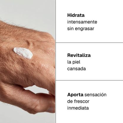 Crema facial con ácido hialurónico para hombre