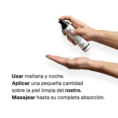 Crema facial con ácido hialurónico para hombre