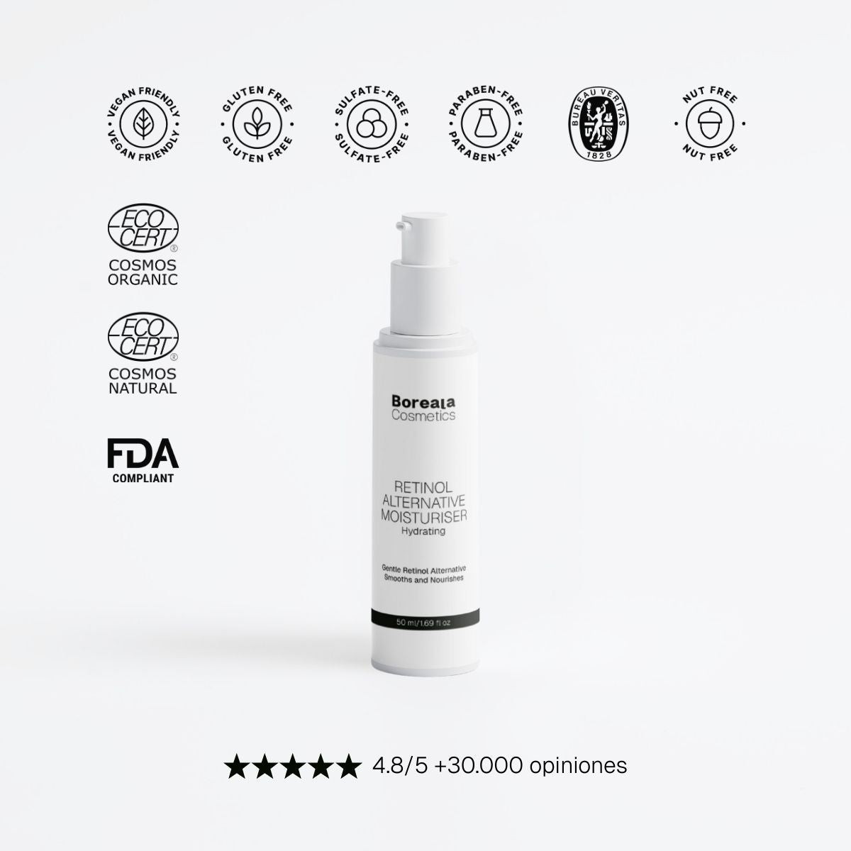 Crema hidratante alternativa al retinol