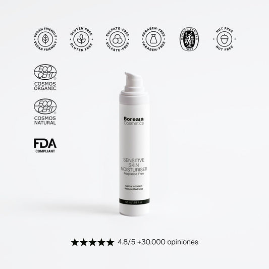 Crema hidratante piel sensible sin fragancia