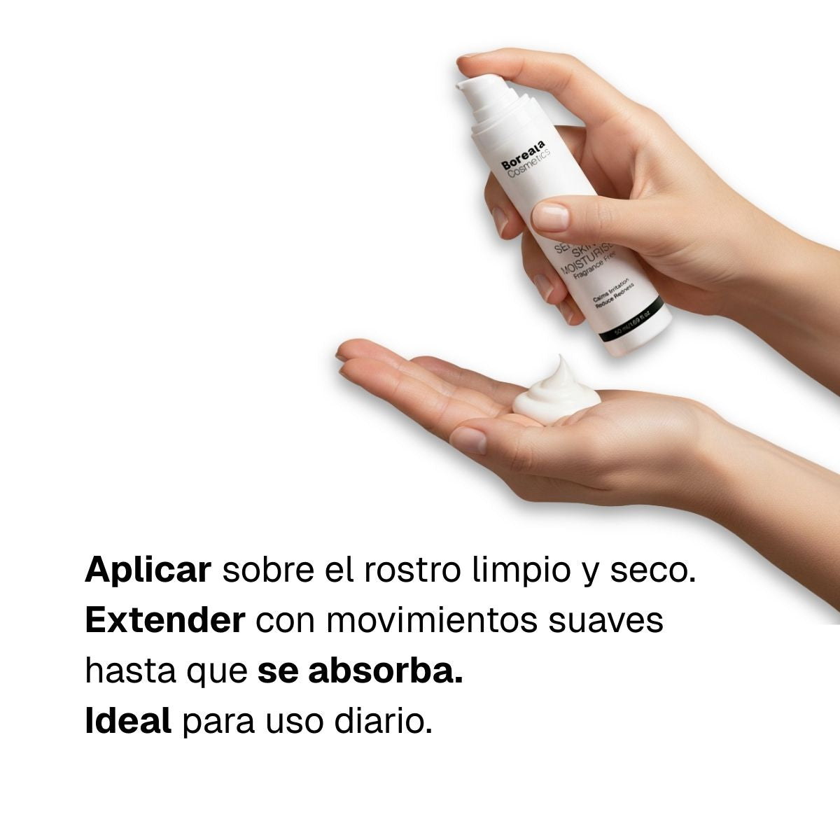 Crema hidratante piel sensible sin fragancia