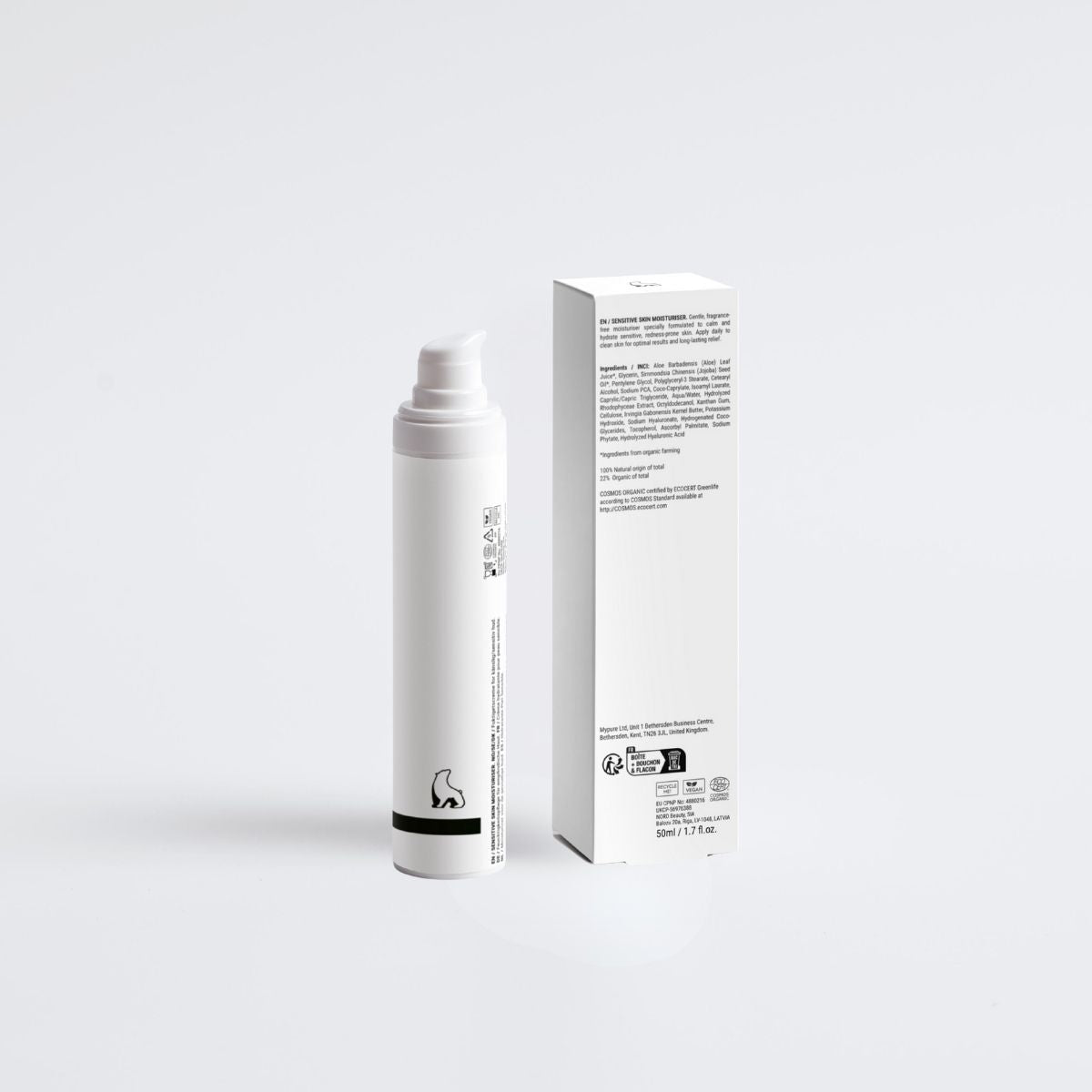 Crema hidratante piel sensible sin fragancia