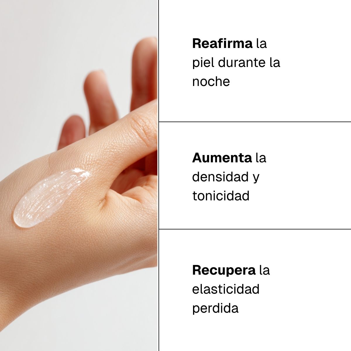 Crema nocturna anti-edad con colágeno