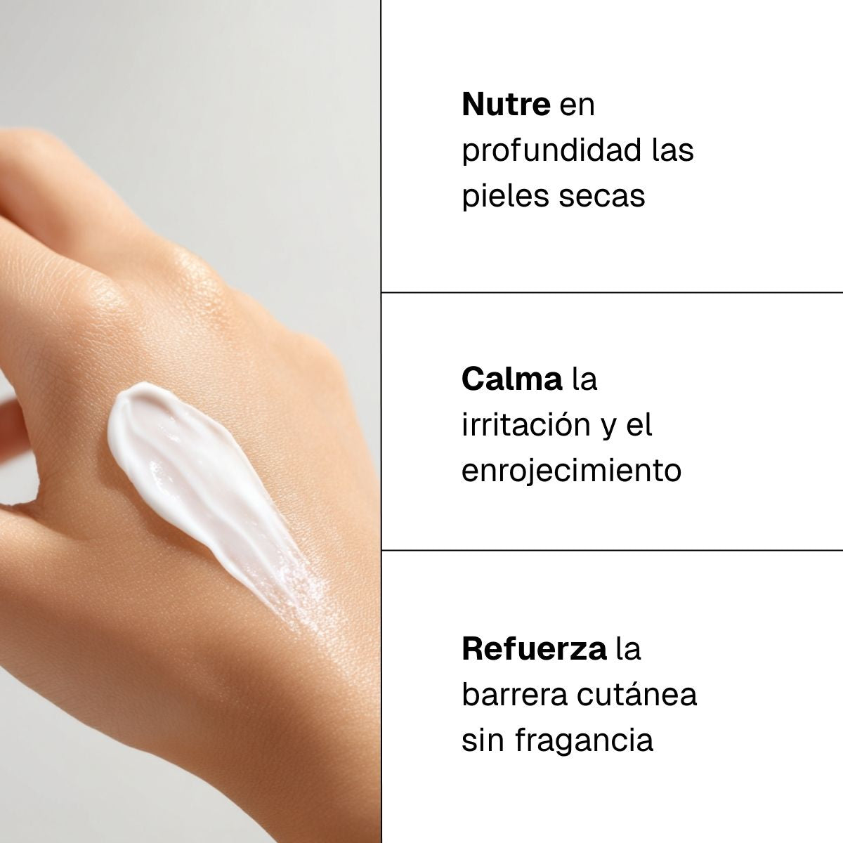 Crema nutritiva intensa sin fragancia