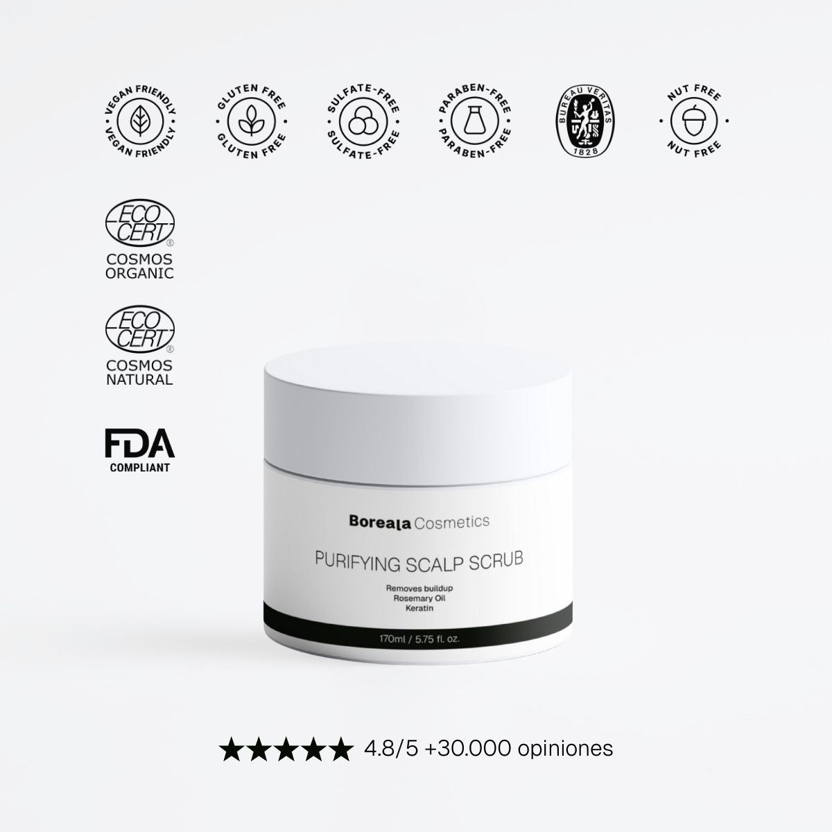 Exfoliante Capilar Limpiador Profundo Romero y Menta