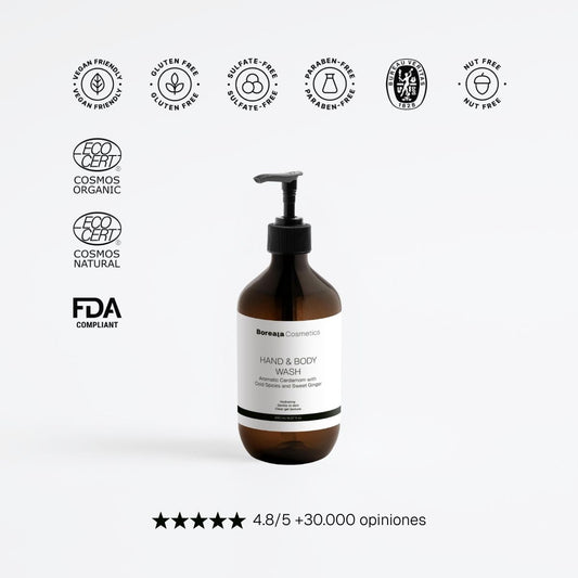 Gel de manos y cuerpo menta y cedro oscuro