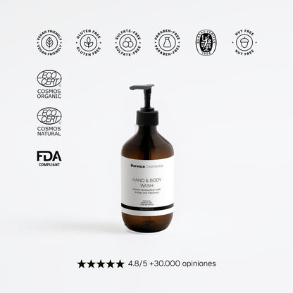 Gel de manos y cuerpo pachulí y ámbar vainilla
