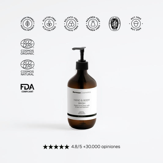 Gel de manos y cuerpo pachulí y ámbar vainilla