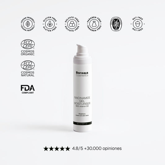 Gel hidratante con niacinamida Y ginkgo