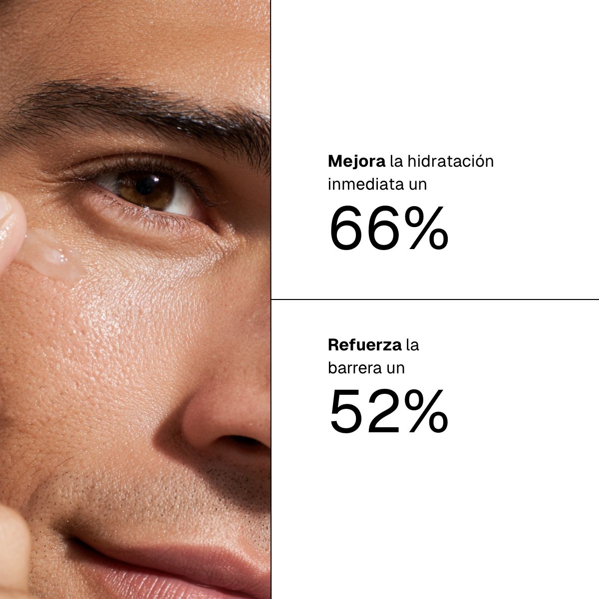 Gel hidratante doble + ácido hialurónico