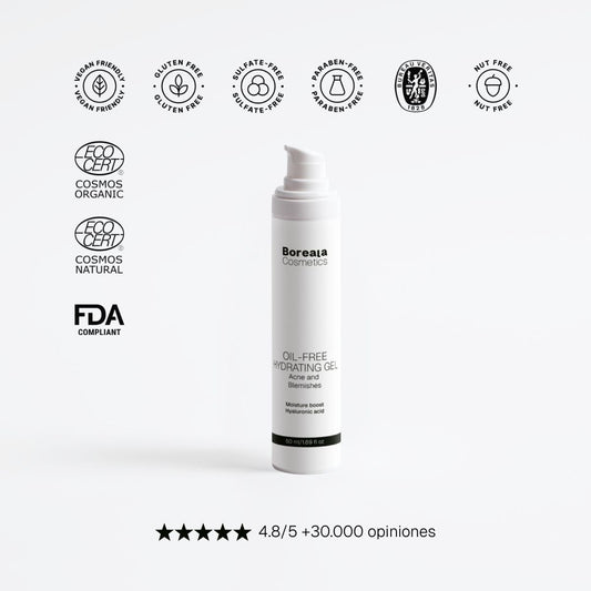 Gel hidratante libre de aceite