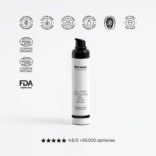 Gel hidratante libre de aceite
