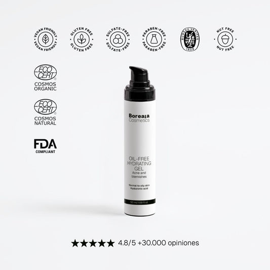 Gel hidratante libre de aceite