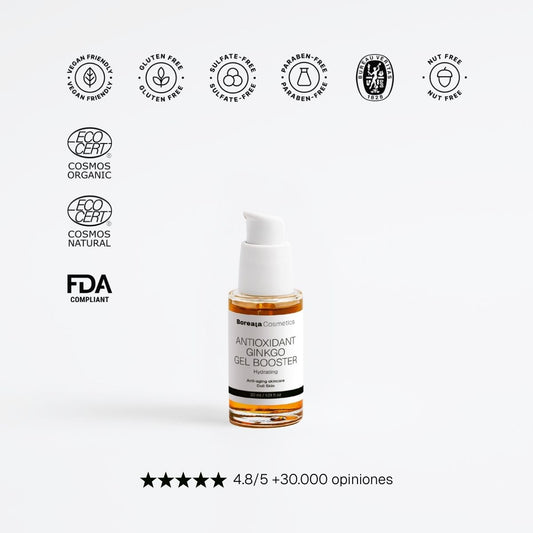 Gel potenciador antioxidante ginkgo