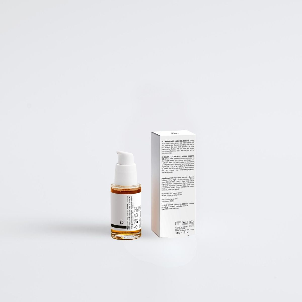 Gel potenciador antioxidante ginkgo