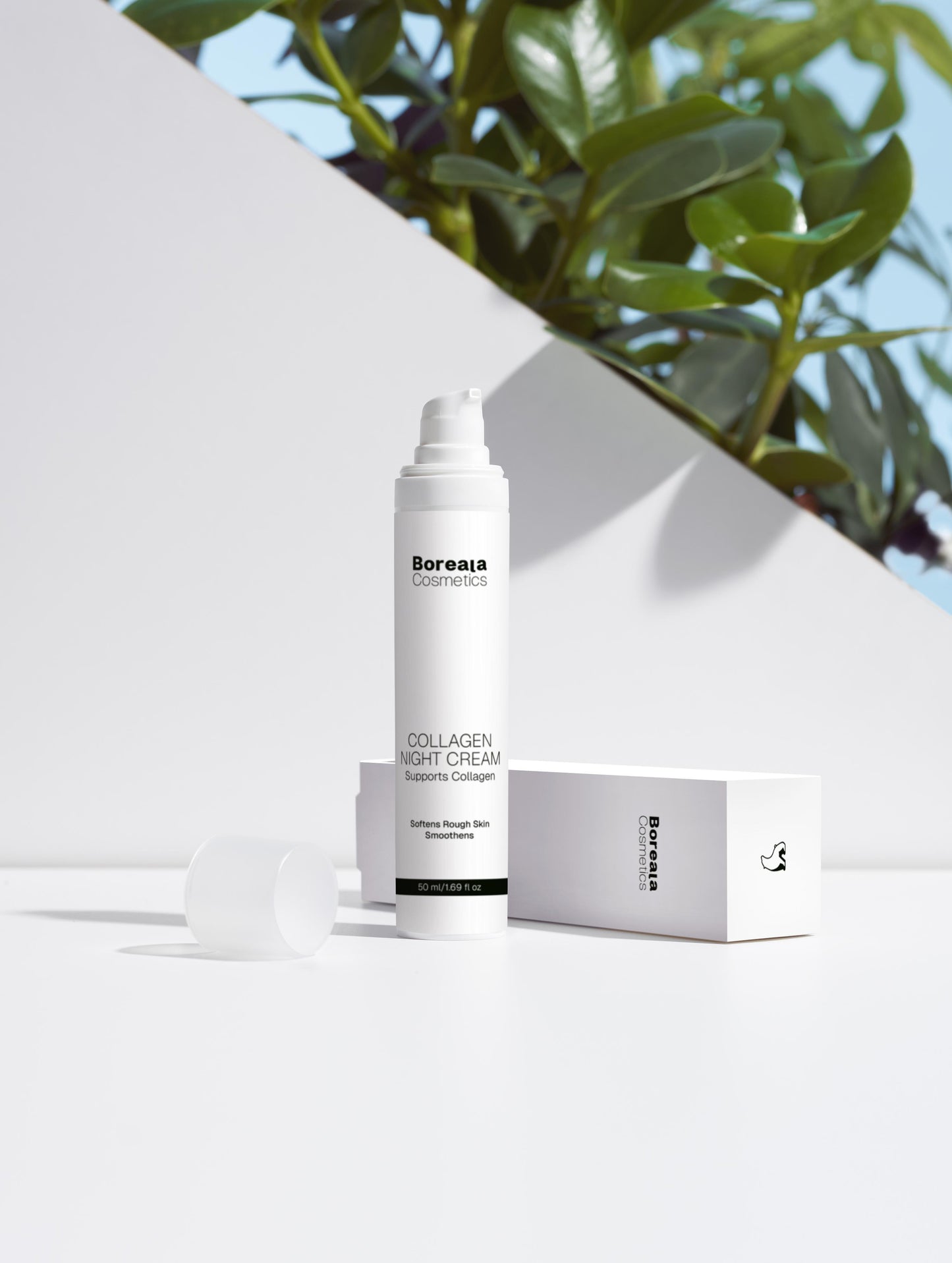 Crema nocturna anti-edad con colágeno