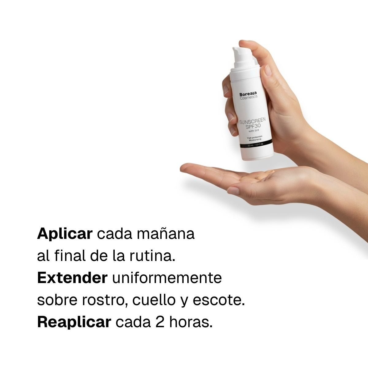 Protector solar SPF30 con color