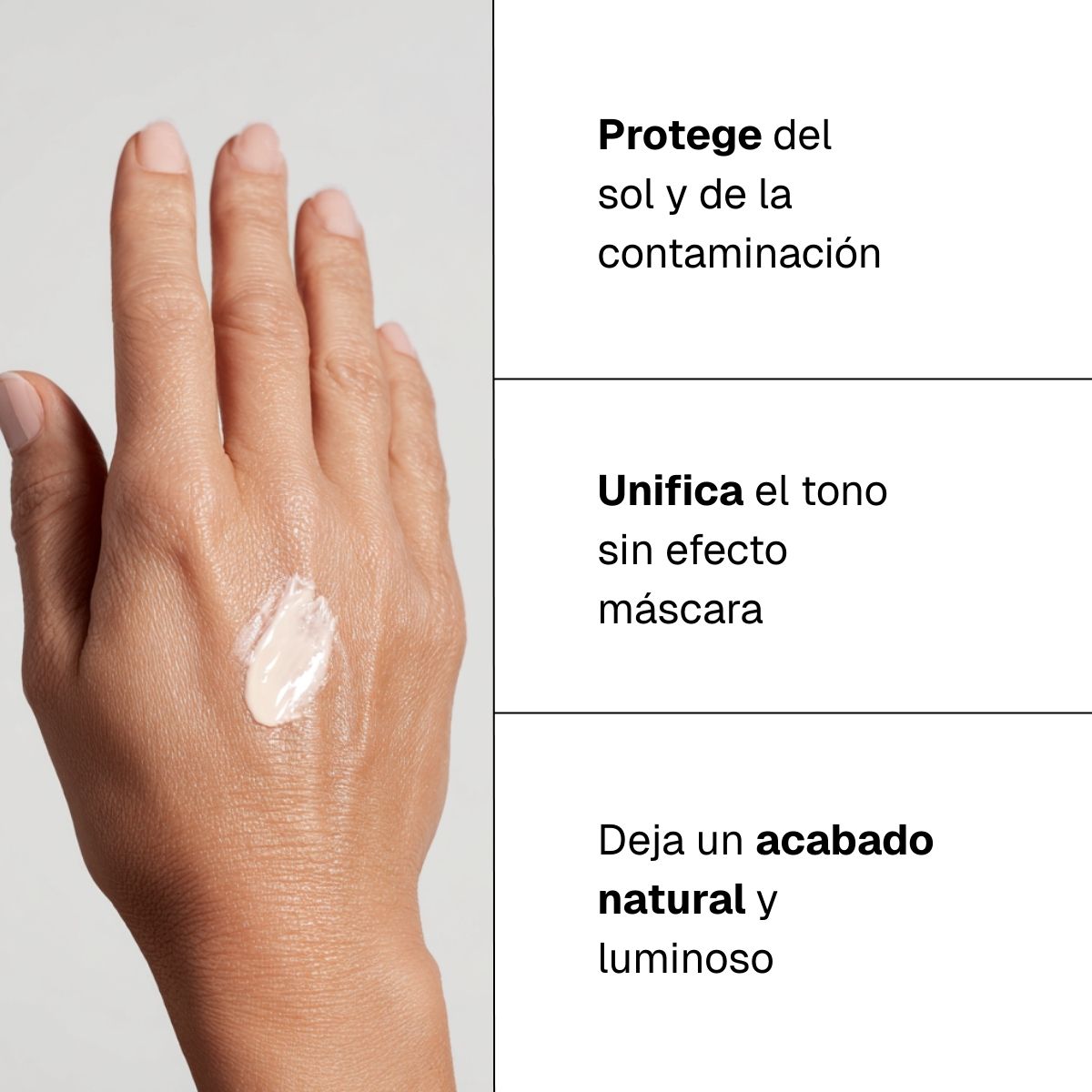 Protector solar SPF30 con color