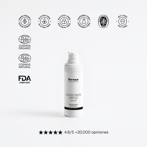 Protector solar SPF30 con color