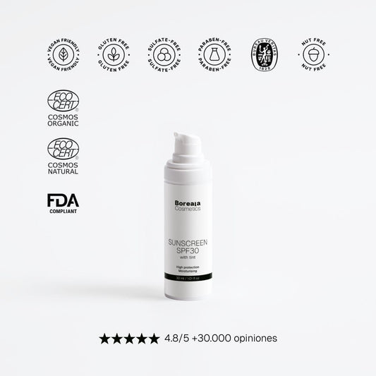 Protector solar SPF30 con color