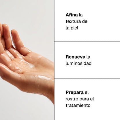 Tónico exfoliante con ácido glicólico