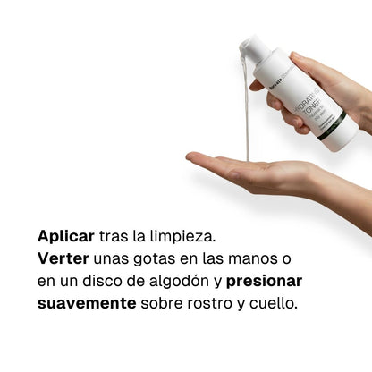 Tónico hidratante con Agua de Rosa y Ácido Hialurónico